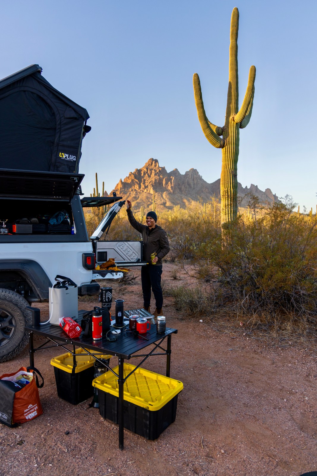 Camping in Ironwood Forest National Monument with Arizona Camper Van rental