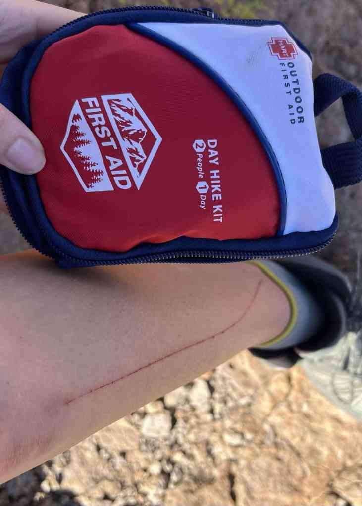 An important hiking tip is to bring a first aid kit 