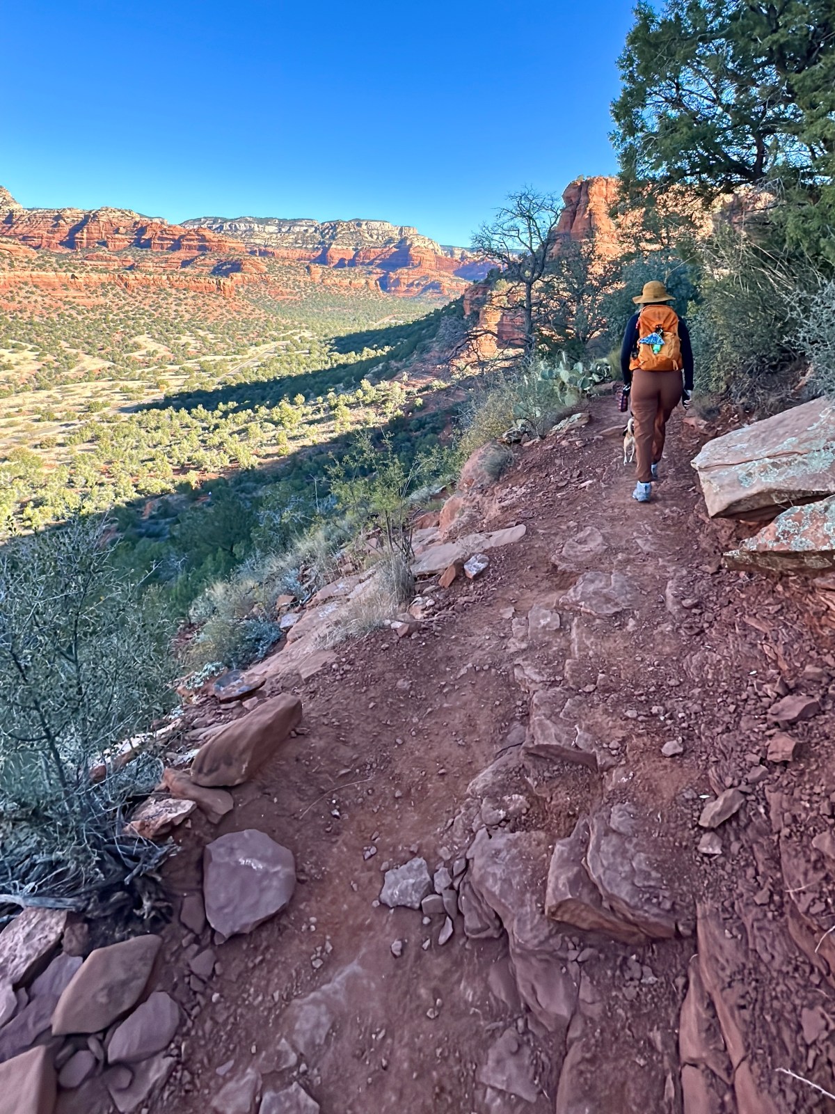 Sedona Hike. Doe Mountain. Red Rock Ranger District, Coconino National Forest