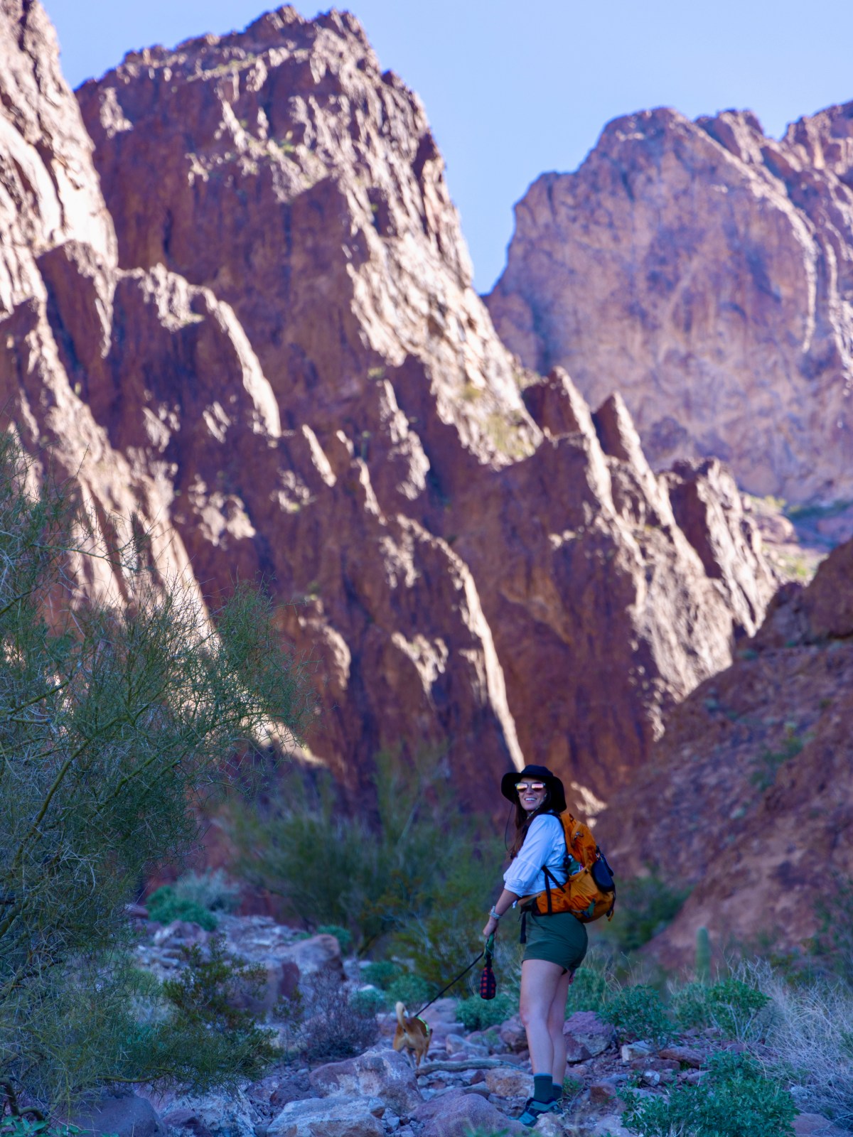 Lauren on Palm Canyon Trail at Kofa NWR