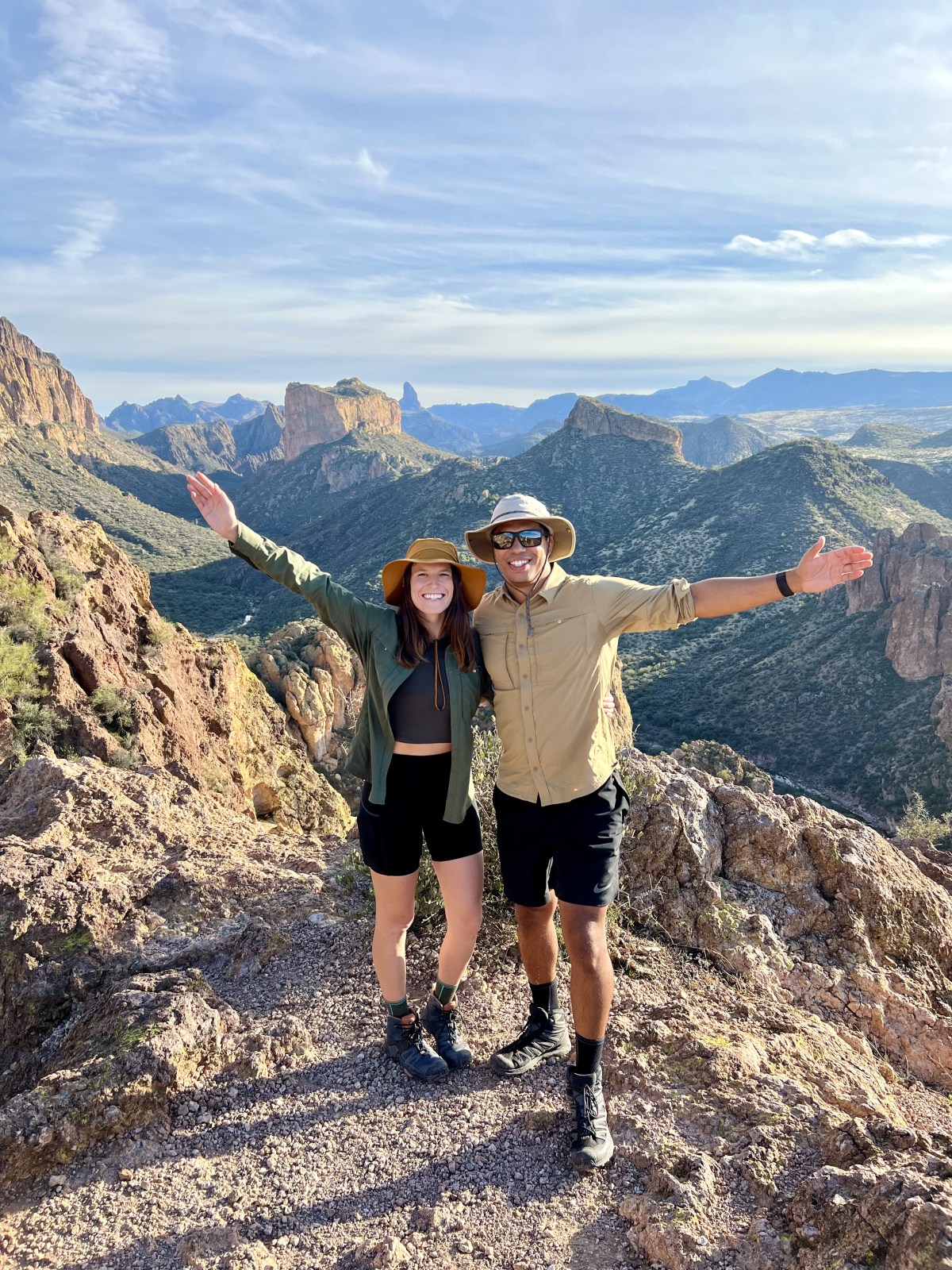 Lauren and Owen at the Boulder Canyon Viewpoint