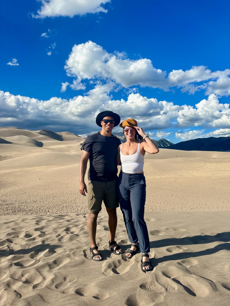 Owen and Lauren at Great Sand Dunes National Park