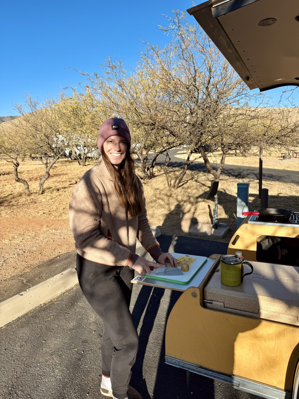 Camping with our Pin Drop Trailer at Kartchner Caverns State Park