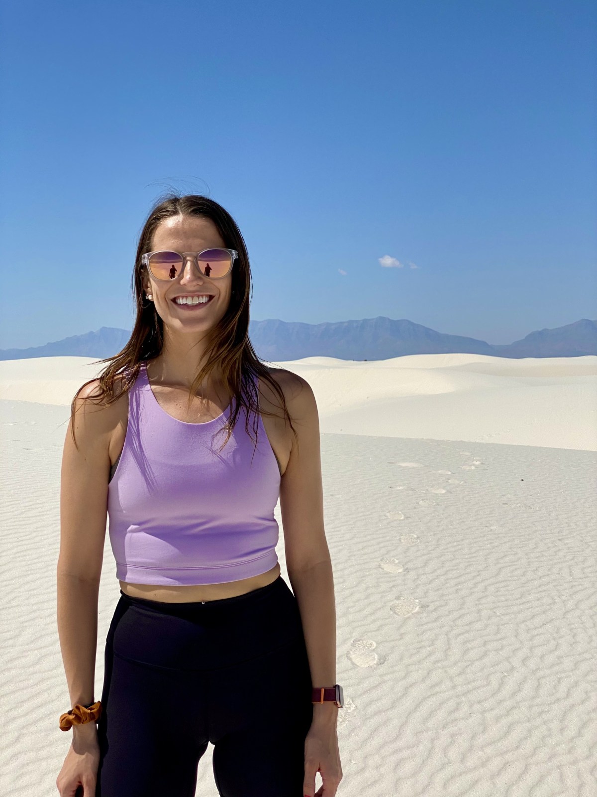 Lauren at White Sands National Park
