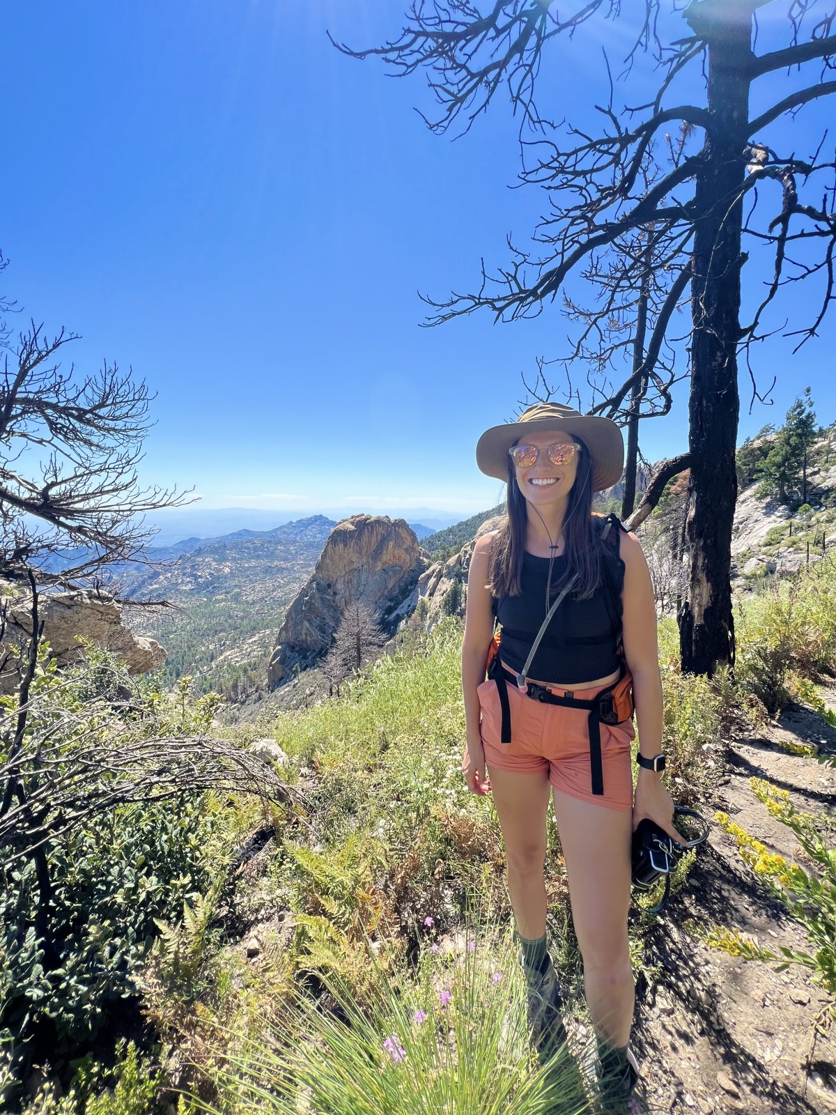 Lauren wearing REI Co-op Trailmade Amphib Shorts​ shorts