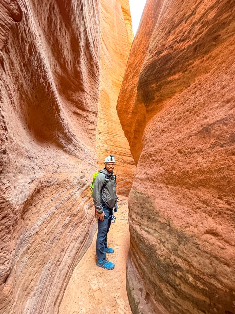 Roam Outdoor Adventure guided slot canyon rapelling tour near Orderville, Utah