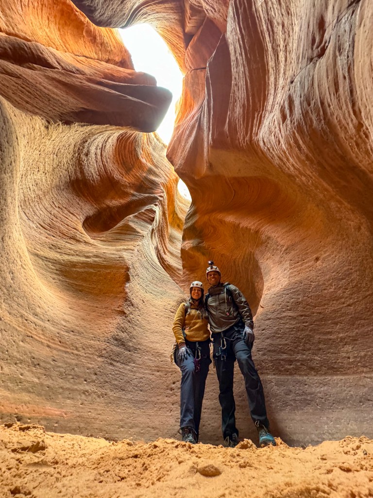Roam Outdoor Adventure guided slot canyon rapelling tour near Orderville, Utah