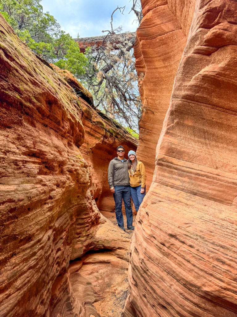 Slot canyon at Coral Pink Sand Dunes State Park