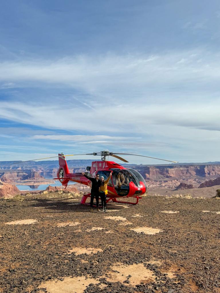 Helicopter tour over Glen Canyon National Recreation Area