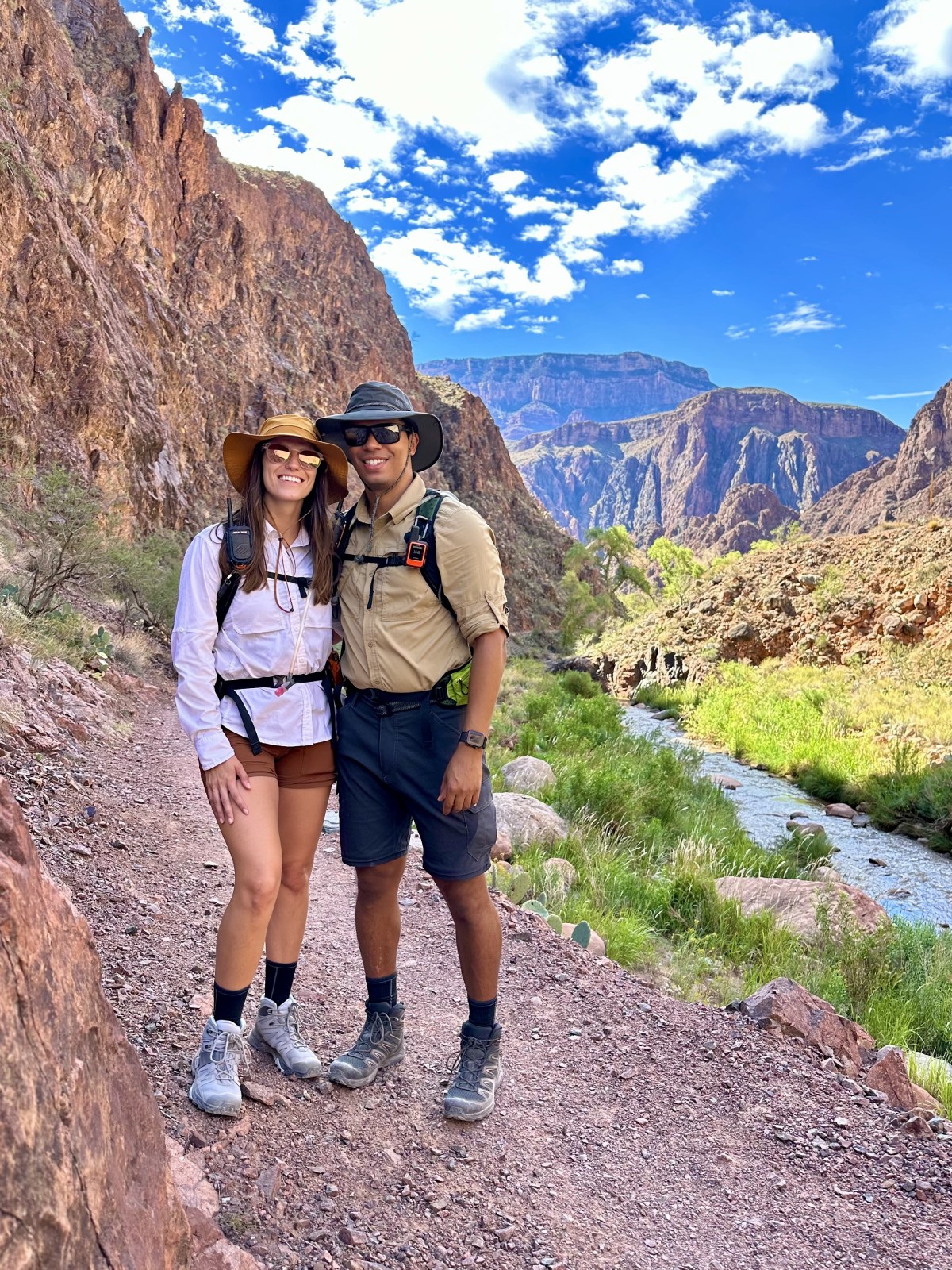 North Kaibab Trail hiking Rim to Rim of the Grand Canyon