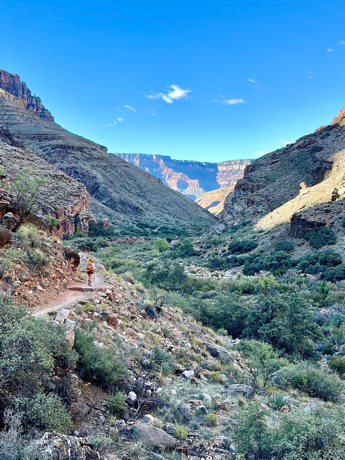 North Kaibab Trail hiking Rim to Rim of the Grand Canyon