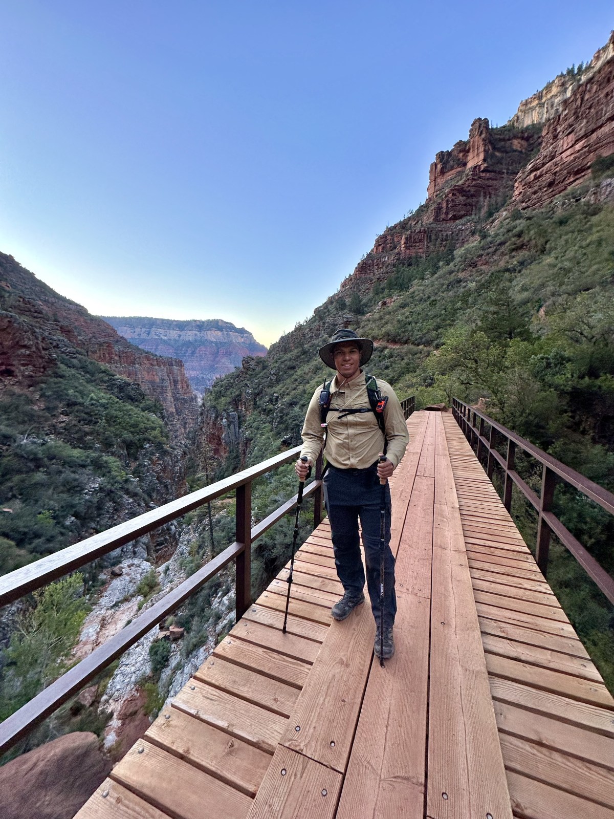 North Kaibab Trail hiking Rim to Rim of the Grand Canyon