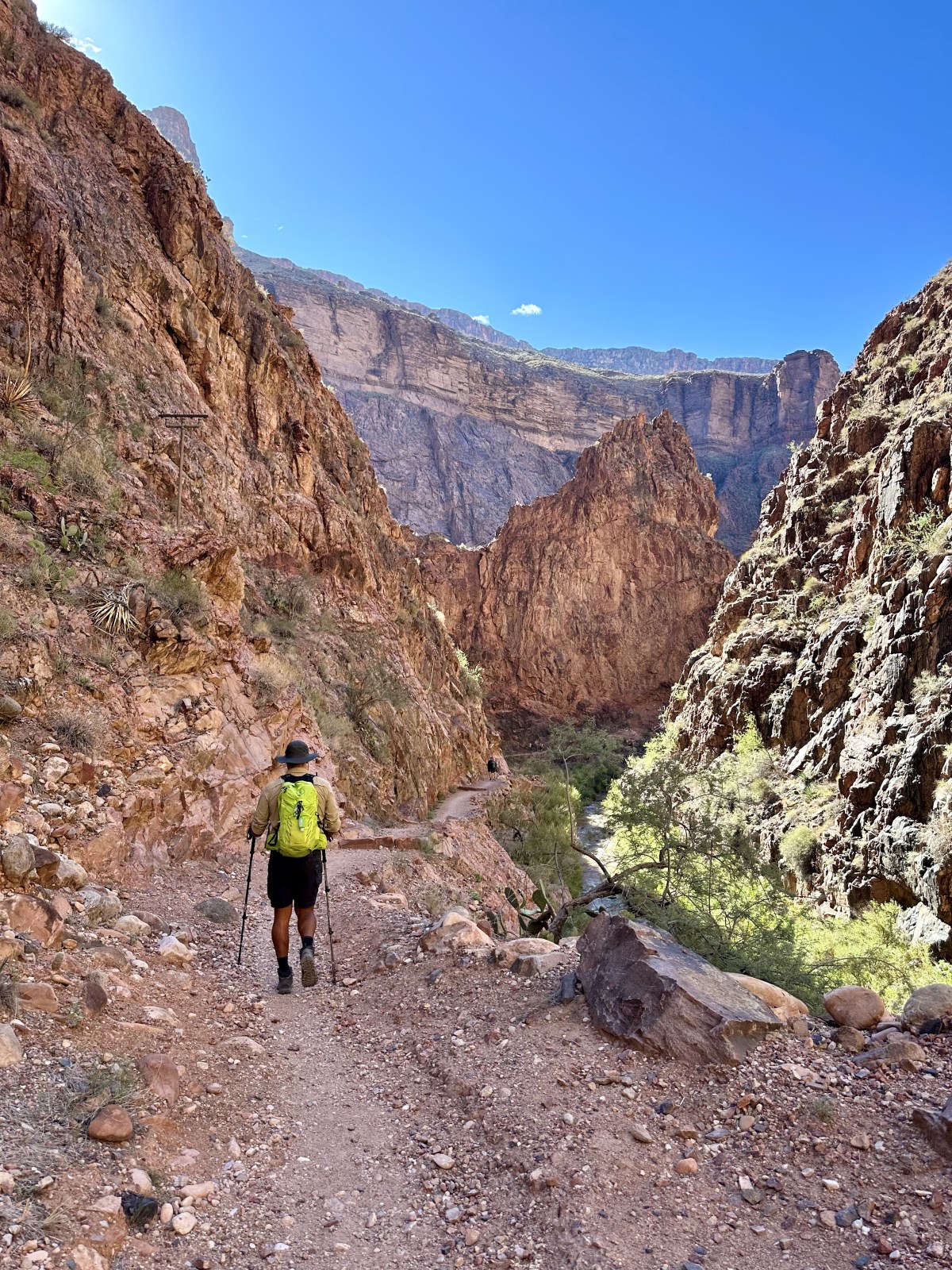 North Kaibab Trail hiking Rim to Rim of the Grand Canyon