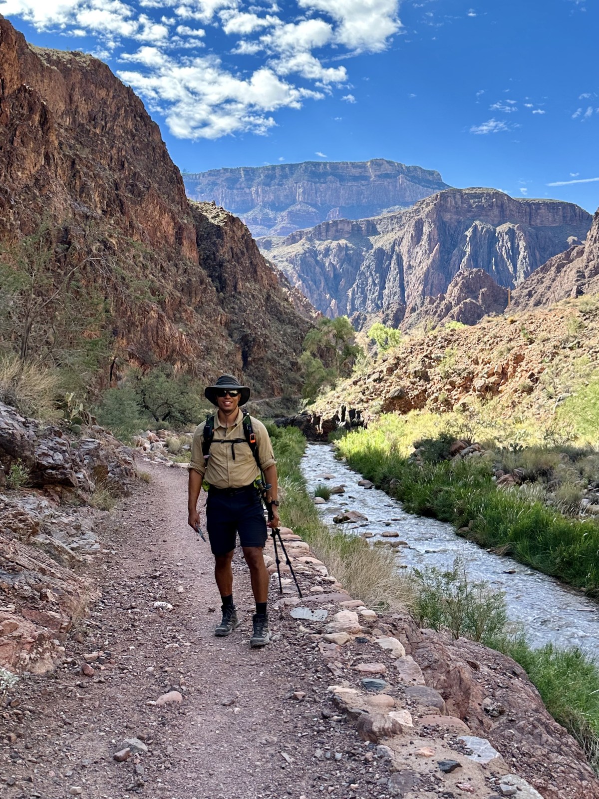 North Kaibab Trail hiking Rim to Rim of the Grand Canyon