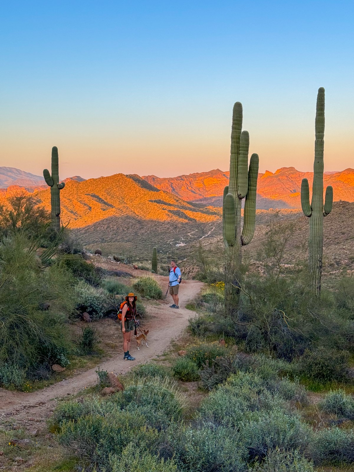 Hiking to Usery Mountain in Tonto National Forest, Mesa, Arizona