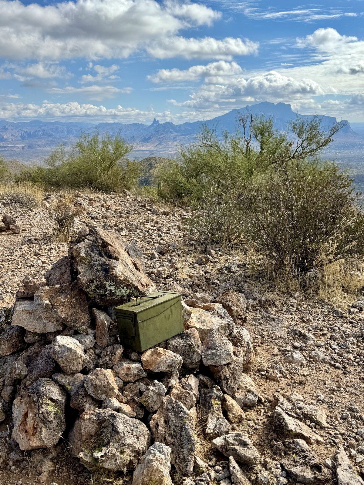 Hiking to Dome Mountain in Tonto National Forest near Mesa, Arizona