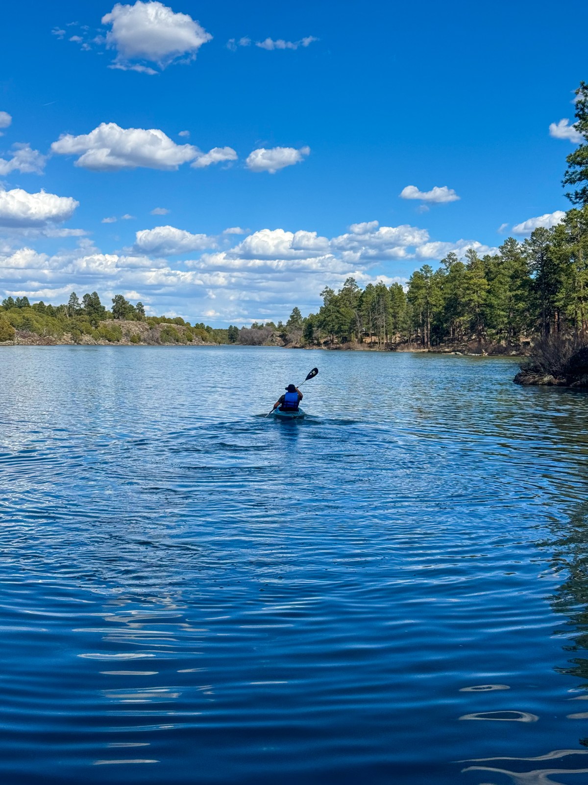 Kayaking on Fool Hollow Lake