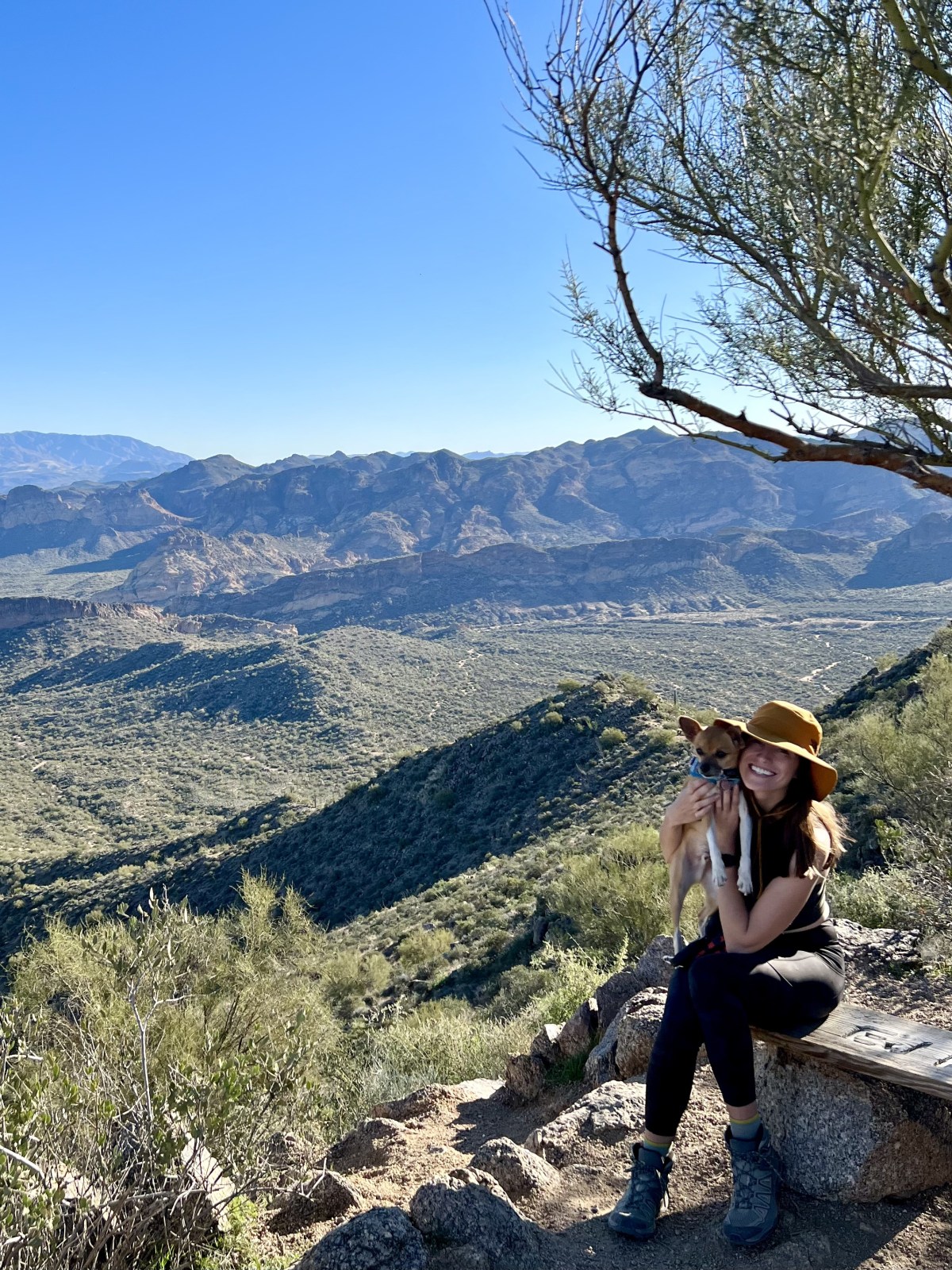 Hiking Pass Mountain in Tonto National Forest, Mesa, Arizona