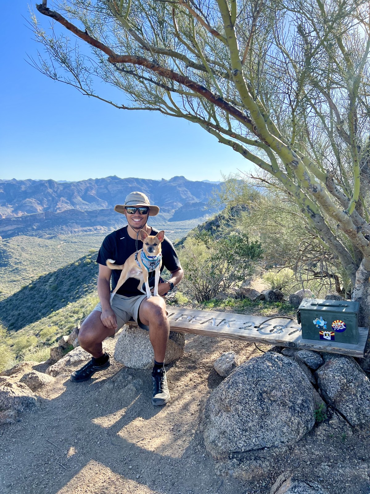 Hiking Pass Mountain in Tonto National Forest, Mesa, Arizona