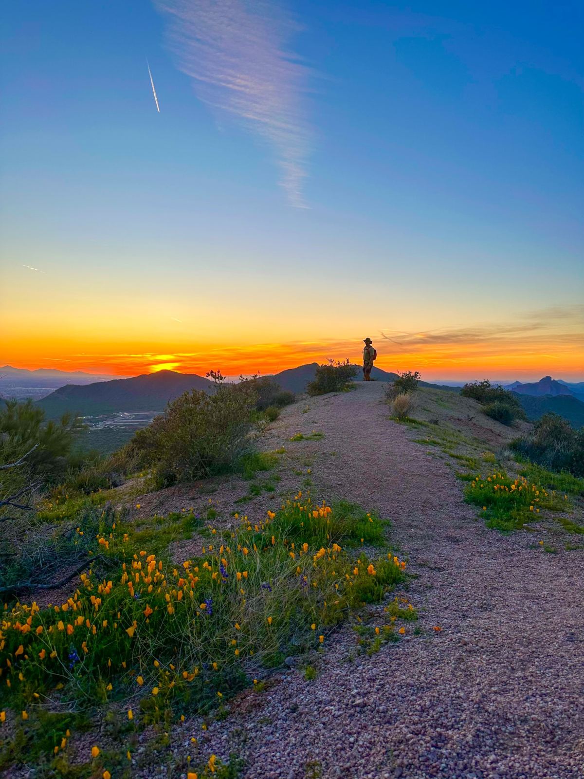 Hiking Pass Mountain in Tonto National Forest, Mesa, Arizona