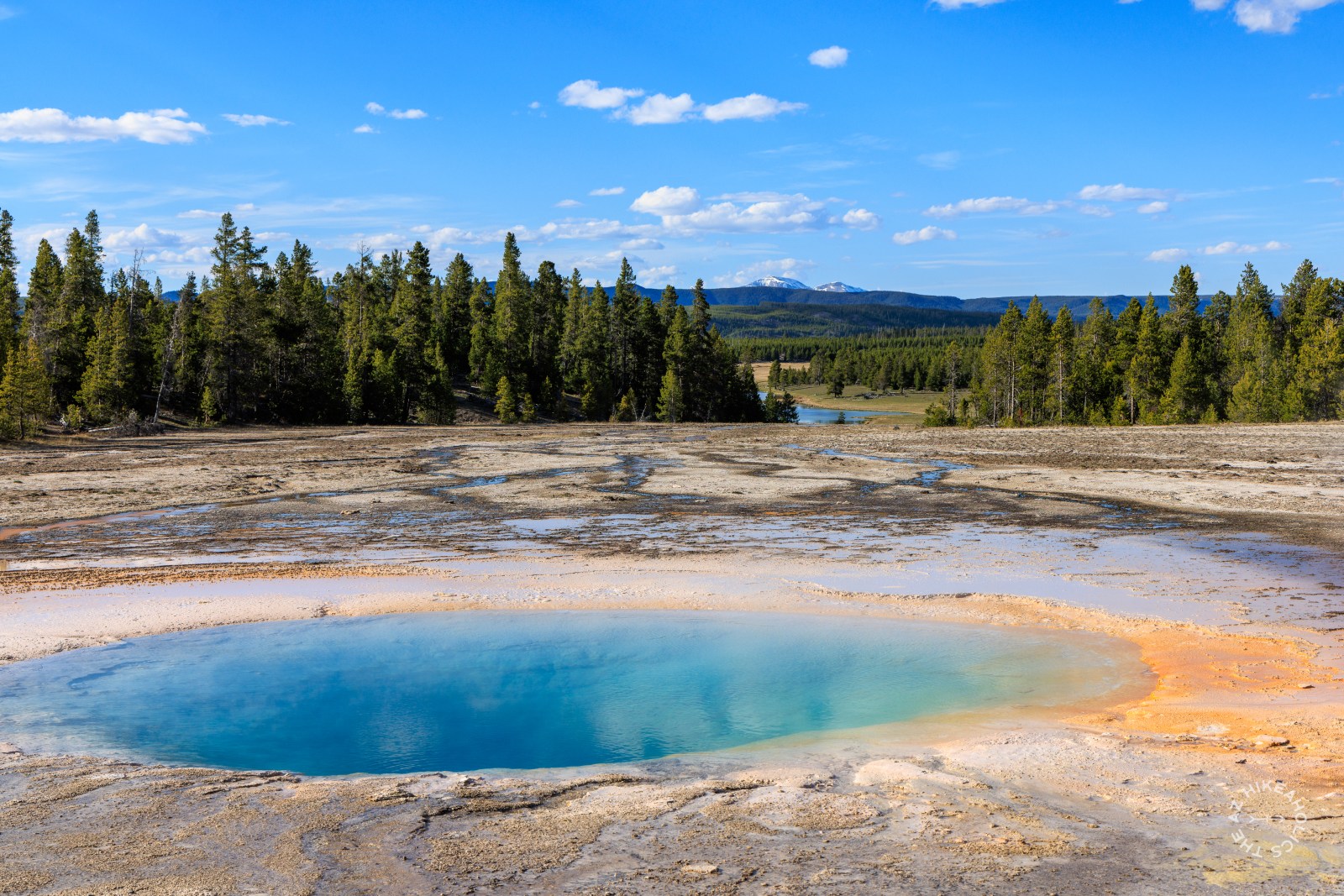 Midway Geyser Basin in Yellowstone National Park, Wyoming