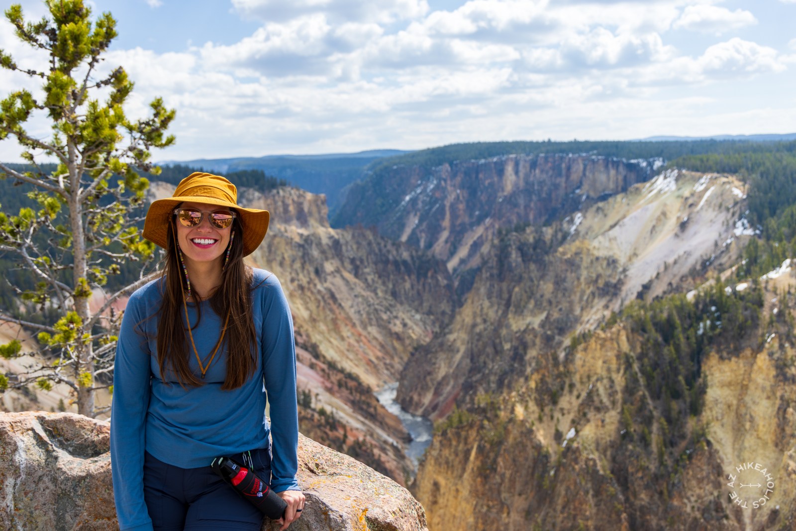 Lauren at the North Rim of the Grand Canyon of the Yellowstone River