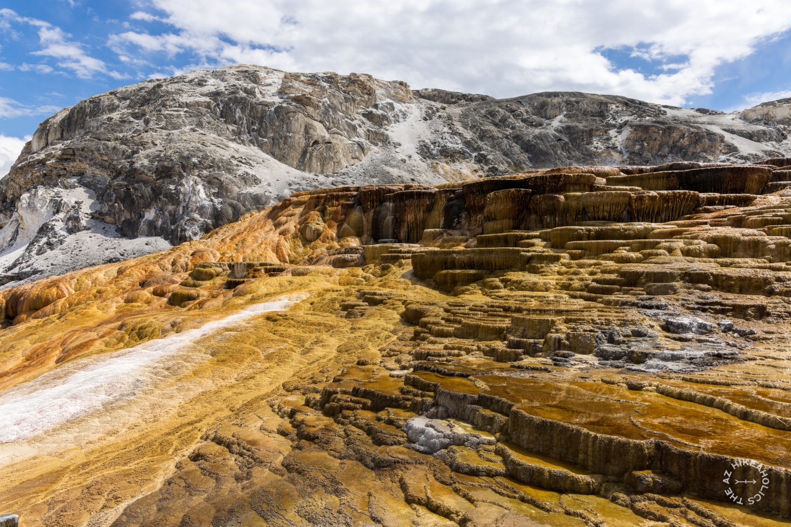 Mammoth Hot Spring at Yellowstone National Park