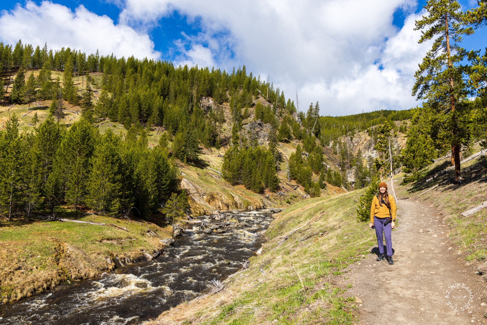 Mystic Falls Trail in Yellowstone National Park