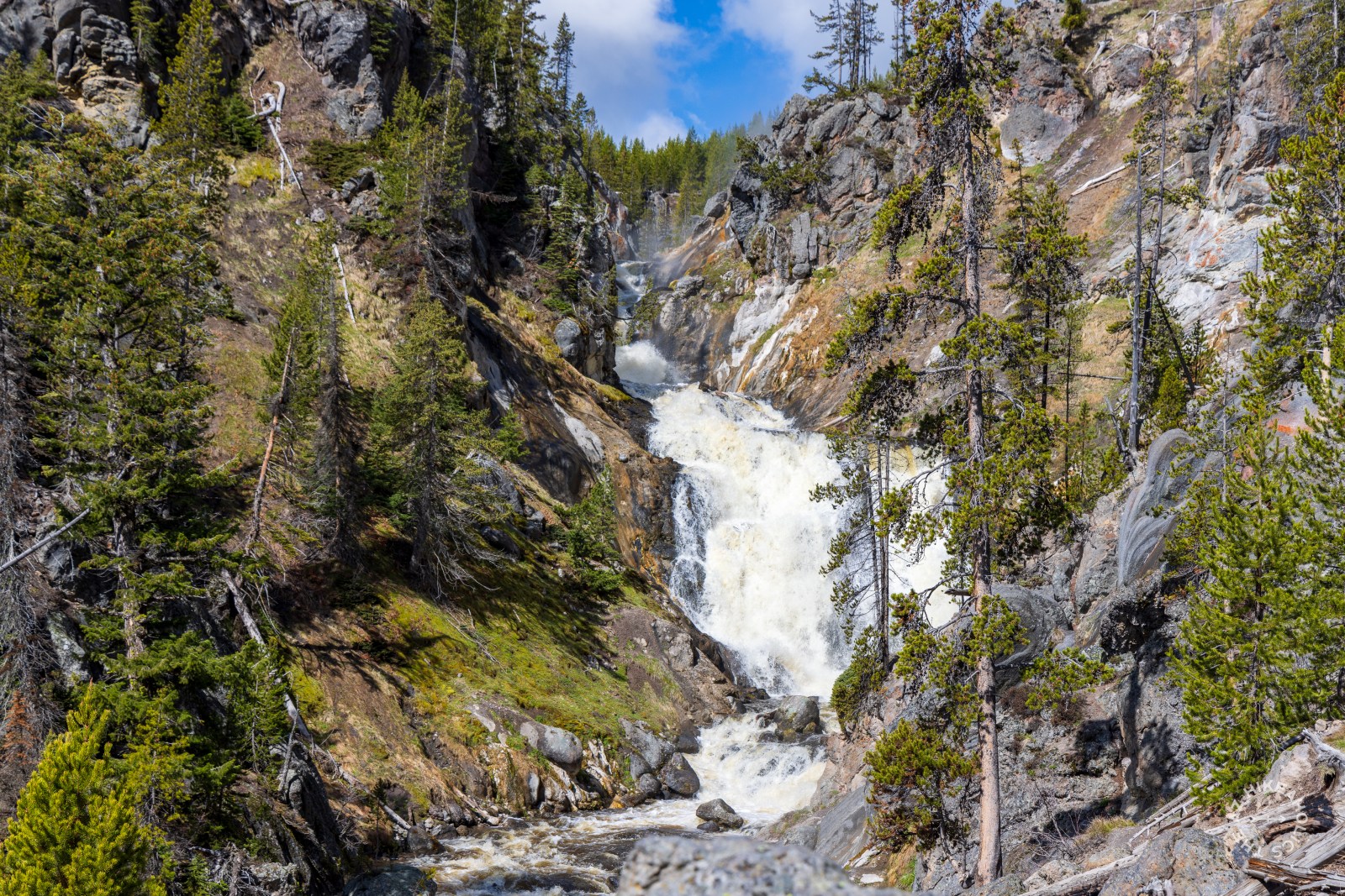 Mystic Falls in Yellowstone National Park