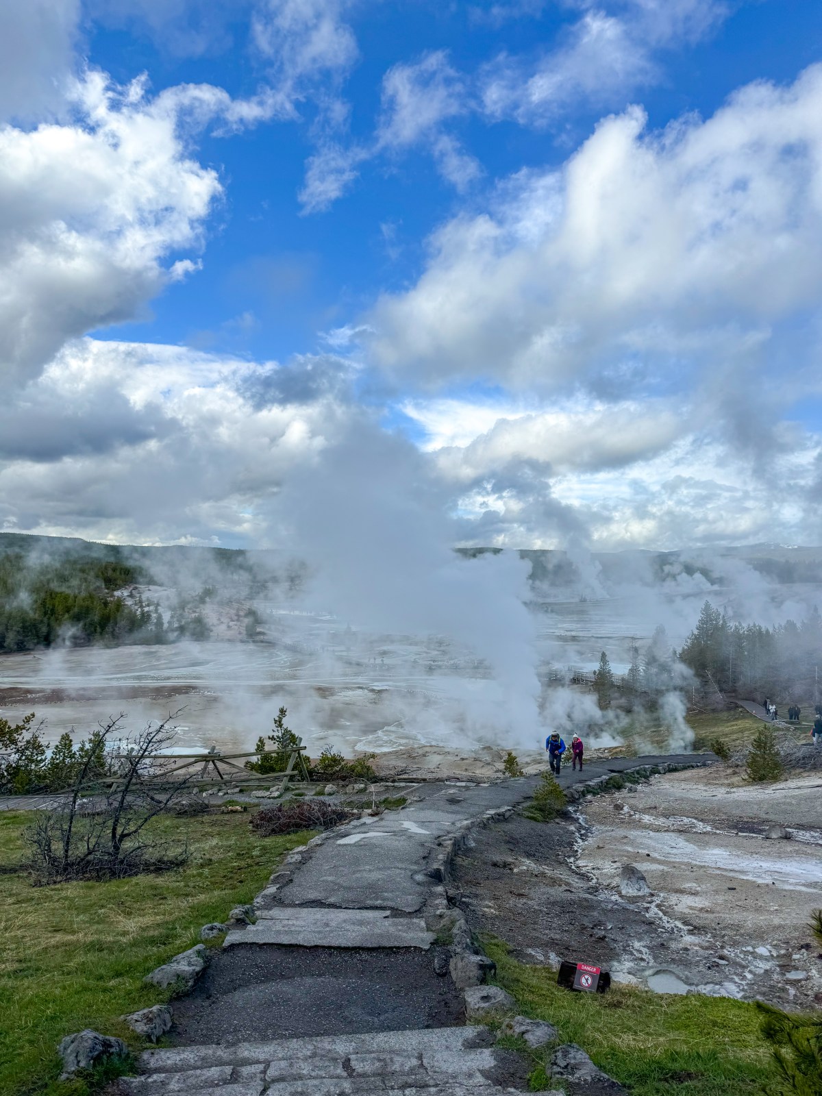 Norris Geyser Basin in Yellowstone National Park