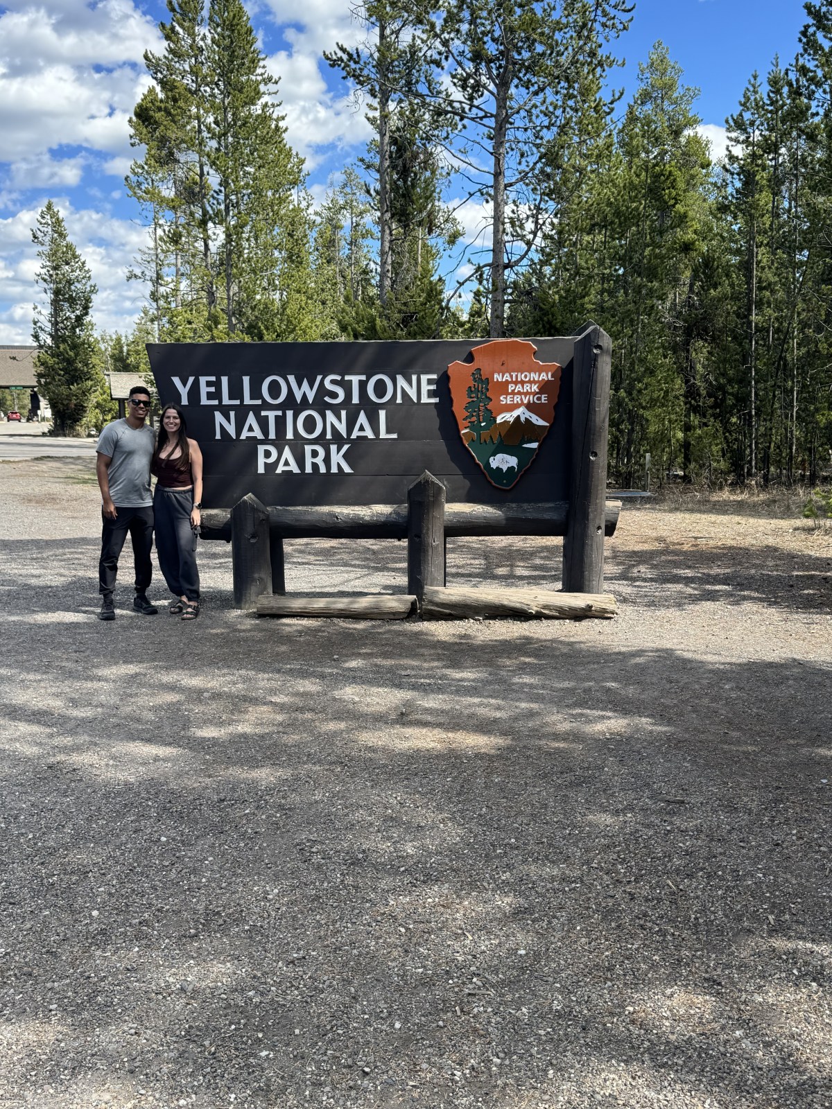 Yellowstone National Park West Entrance Sign