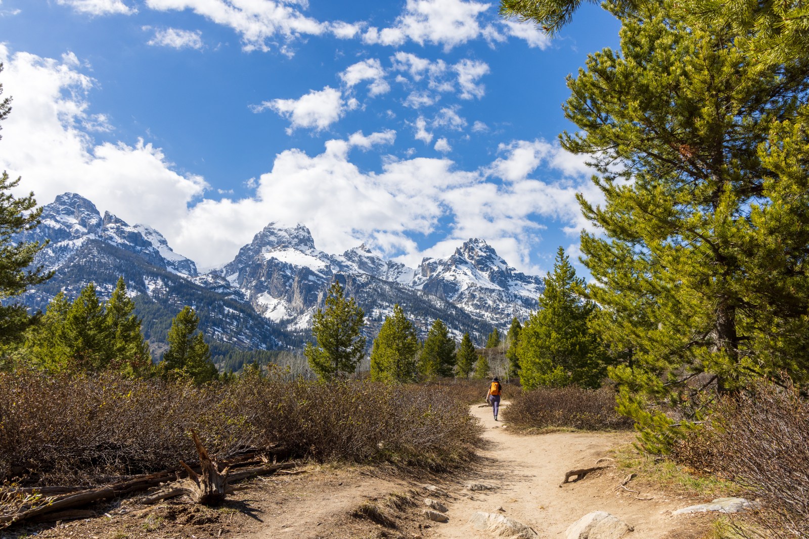 Taggart Lake Trail in Grand Teton National Park, Wyoming