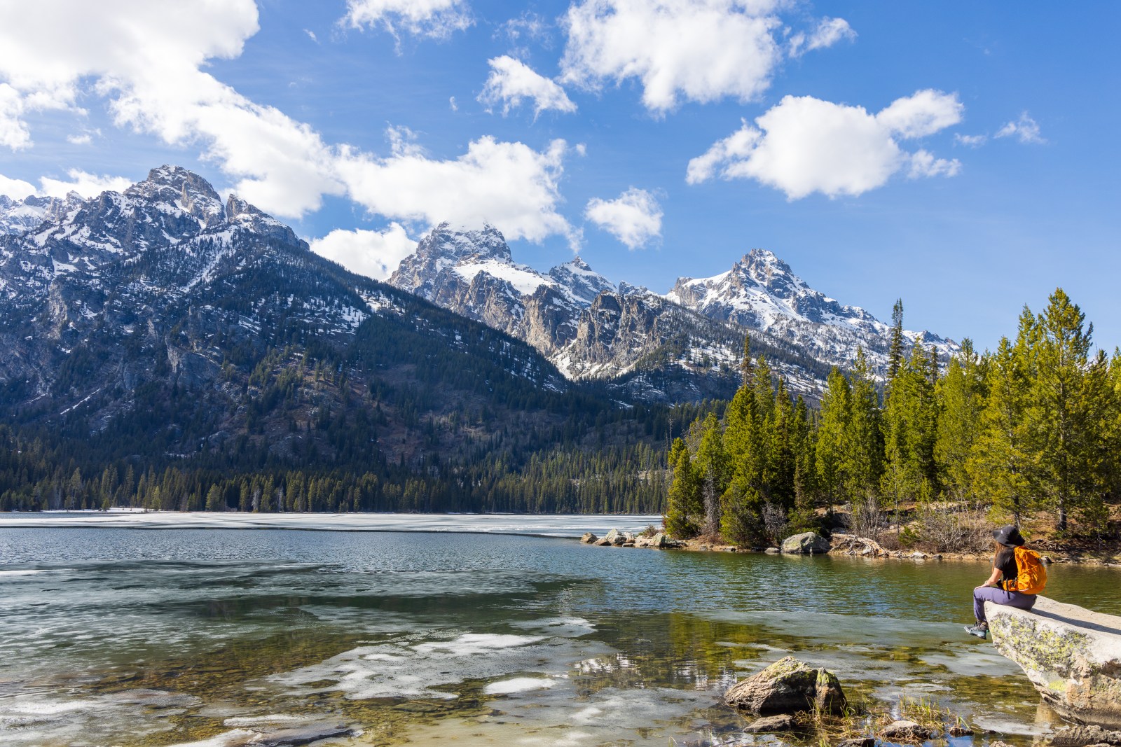 Taggart Lake in Grand Teton National Park, Wyoming