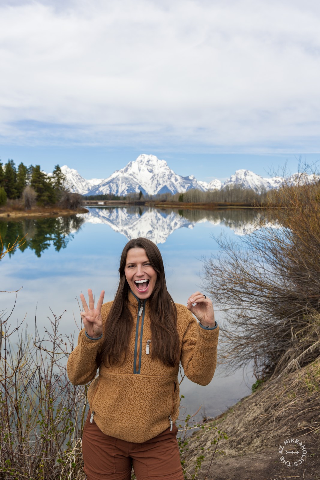 Mount Moran seen from Oxbow Bend Turnout in Grand Teton National Park, Wyoming