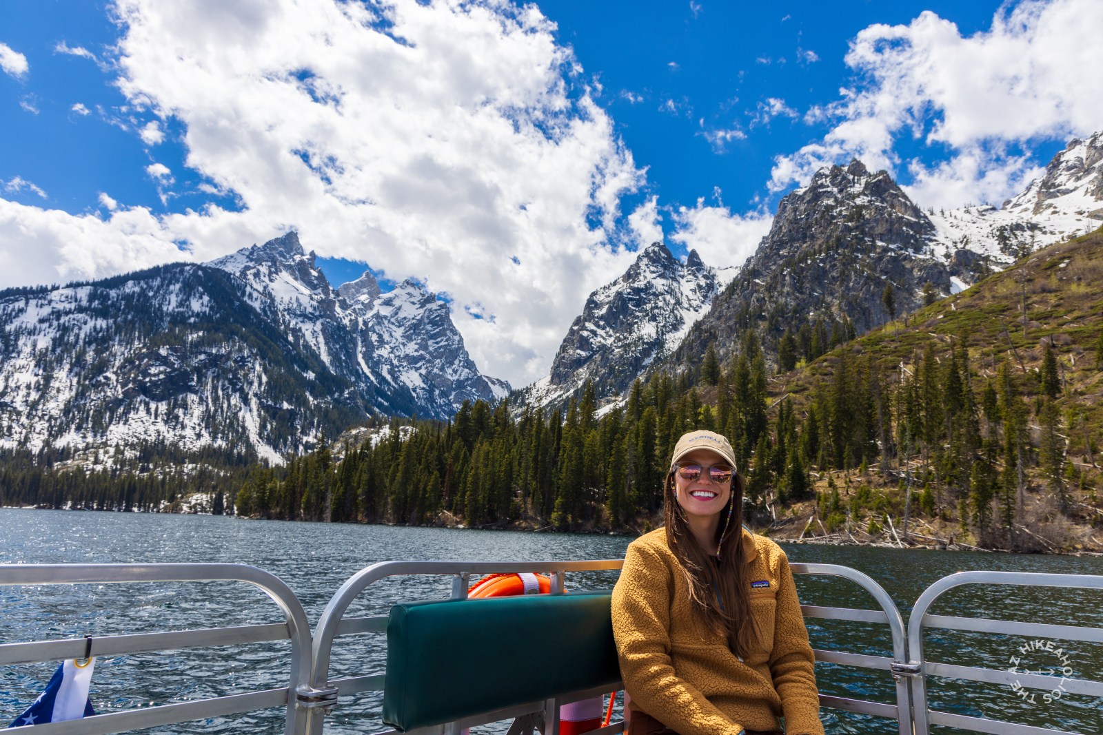 Jenny Lake boat tour at Grand Teton National Park, Wyoming