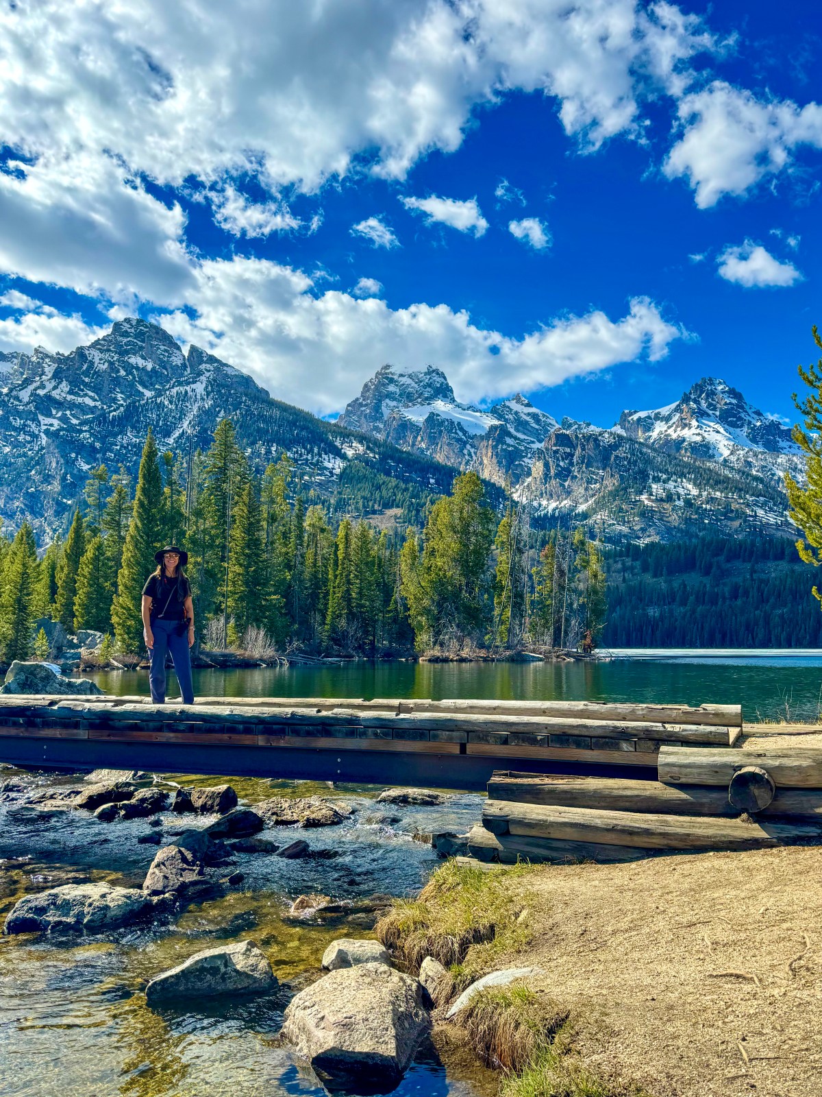 Taggart Lake Trail in Grand Teton National Park, Wyoming
