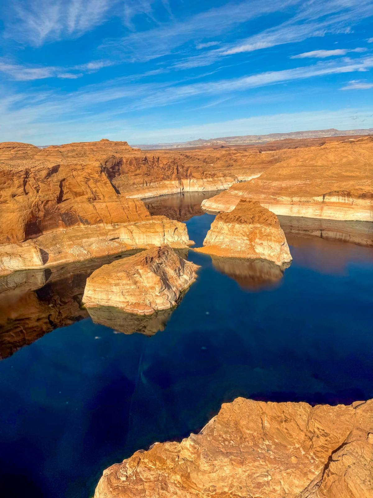 Glen Canyon National Recreation Area Lake Powell view from helicopter tour