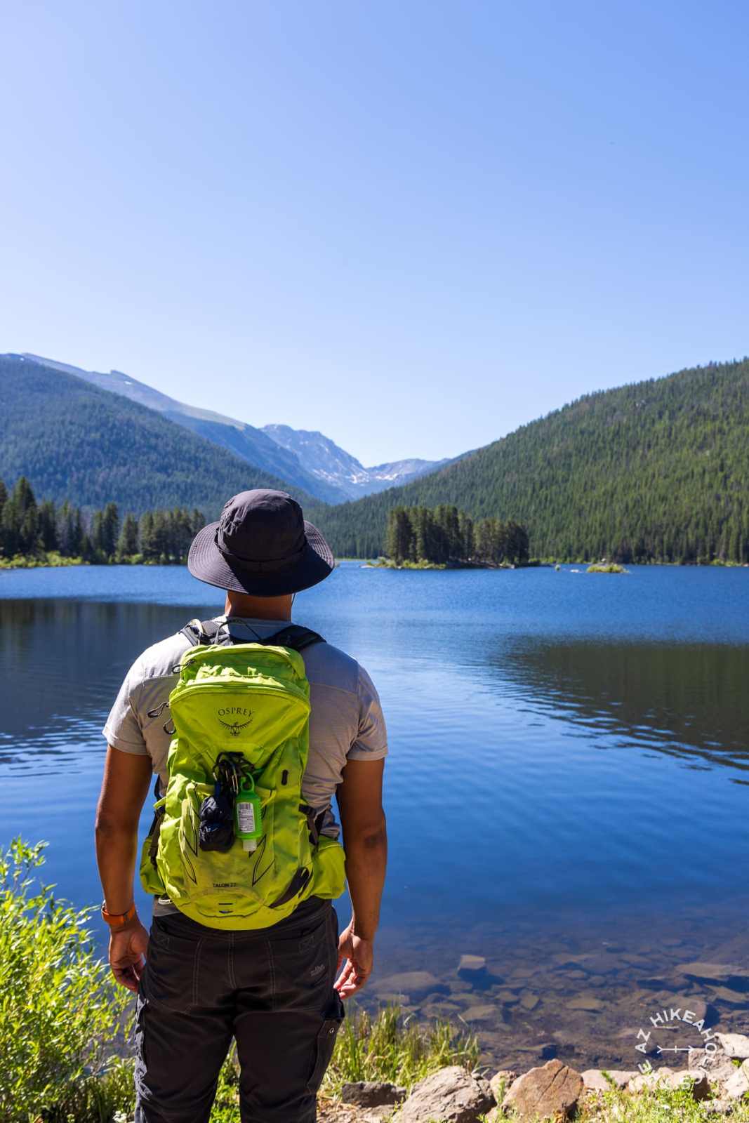 Monarch Lake in the Rocky Mountains of Arapaho National Forest, Colorado