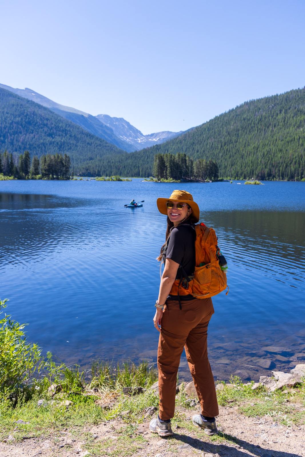 Monarch Lake in the Rocky Mountains of Arapaho National Forest, Colorado