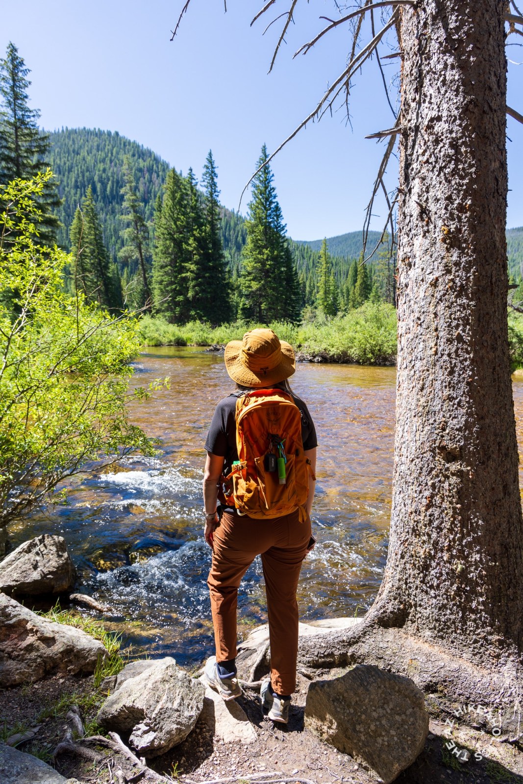 Monarch Lake Trail in the Rocky Mountains of Arapaho National Forest, Colorado