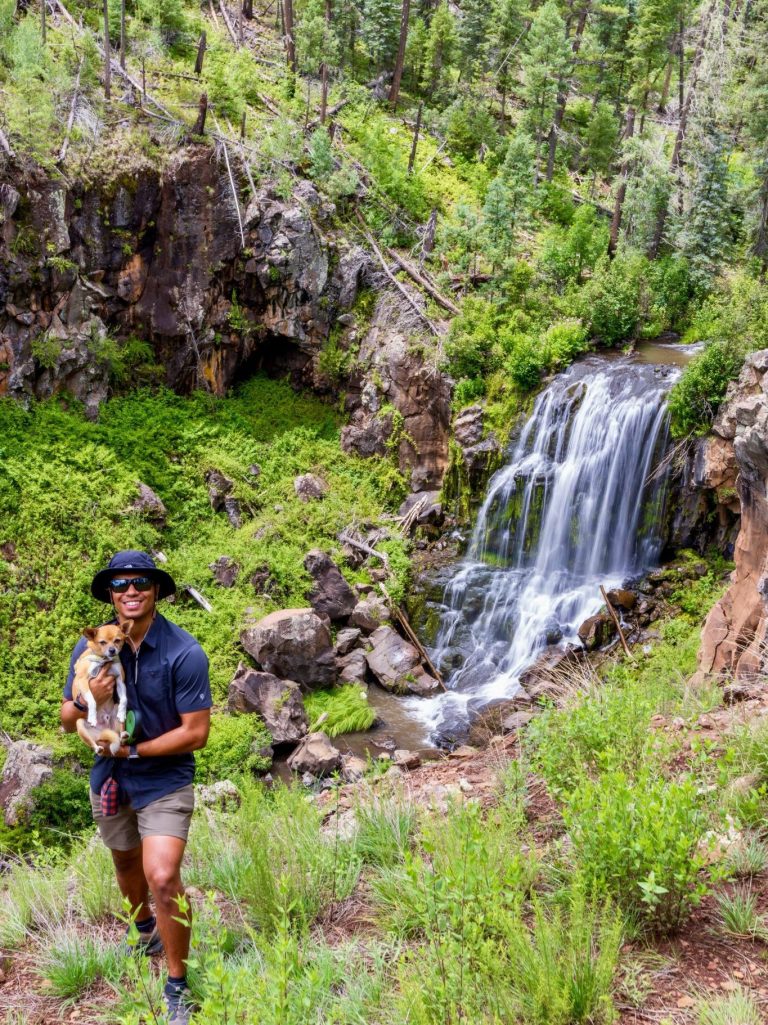 Owen at Pacheta Falls, White Mountain Apache Reservation, Arizona