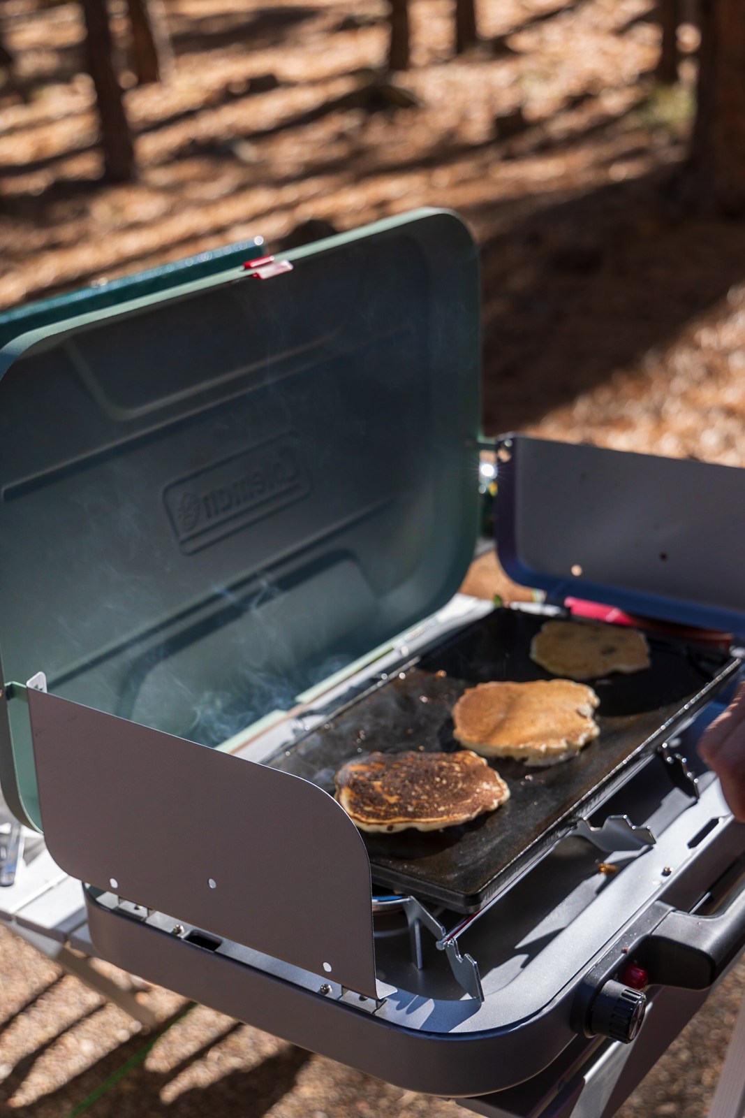 Easy vegetarian camping meal - pancakes