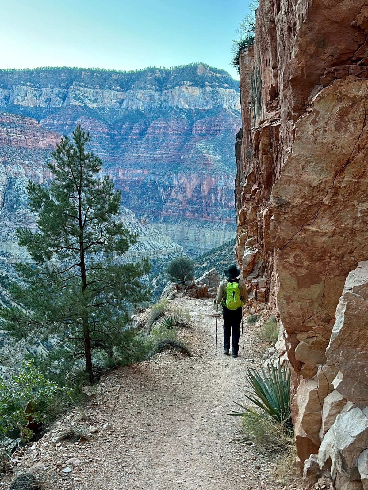 North Kaibab Trail hiking Rim to Rim of the Grand Canyon