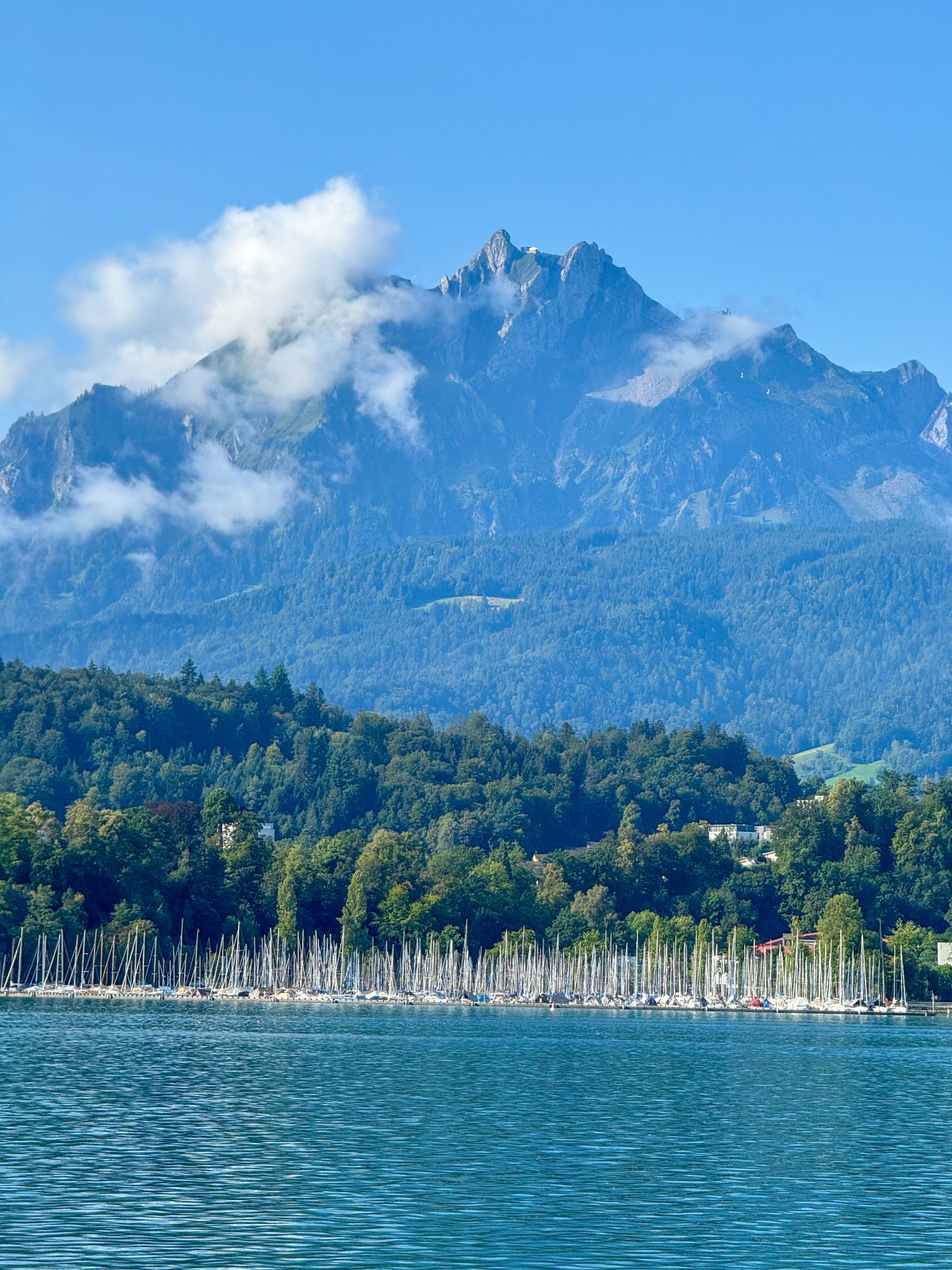 Mt. Pilatus seen from Lake Lucerne, Switzerland