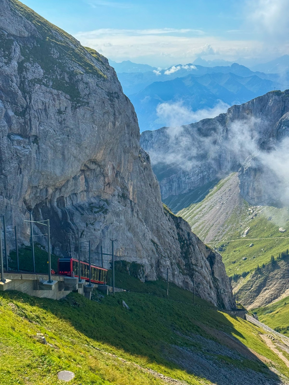View from Pilatus Kulm, Lucerne, Switzerland
