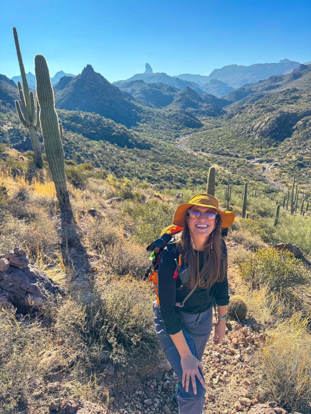 Battleship Mountain Scramble in the Superstition Wilderness of Tonto National Forest