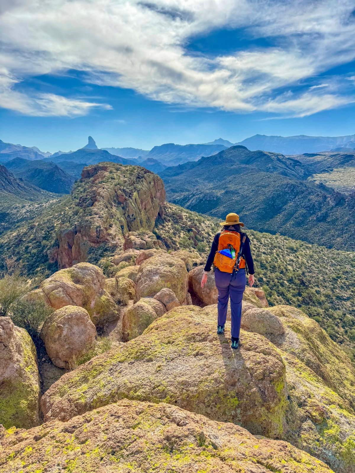 Battleship Mountain Scramble in the Superstition Wilderness of Tonto National Forest