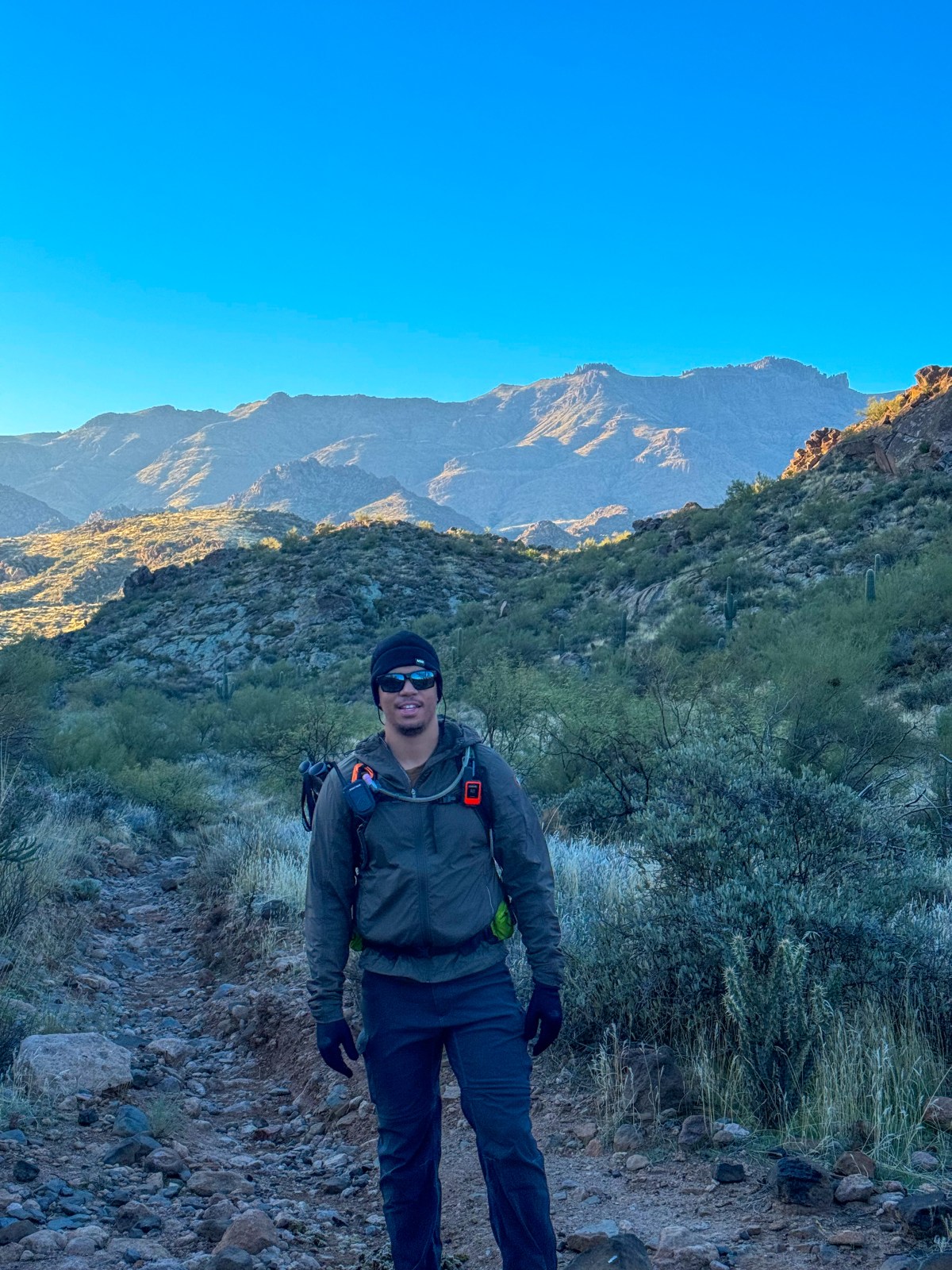 Second Water Trail in the Superstition Wilderness. Hike to Battleship Mountain Scramble