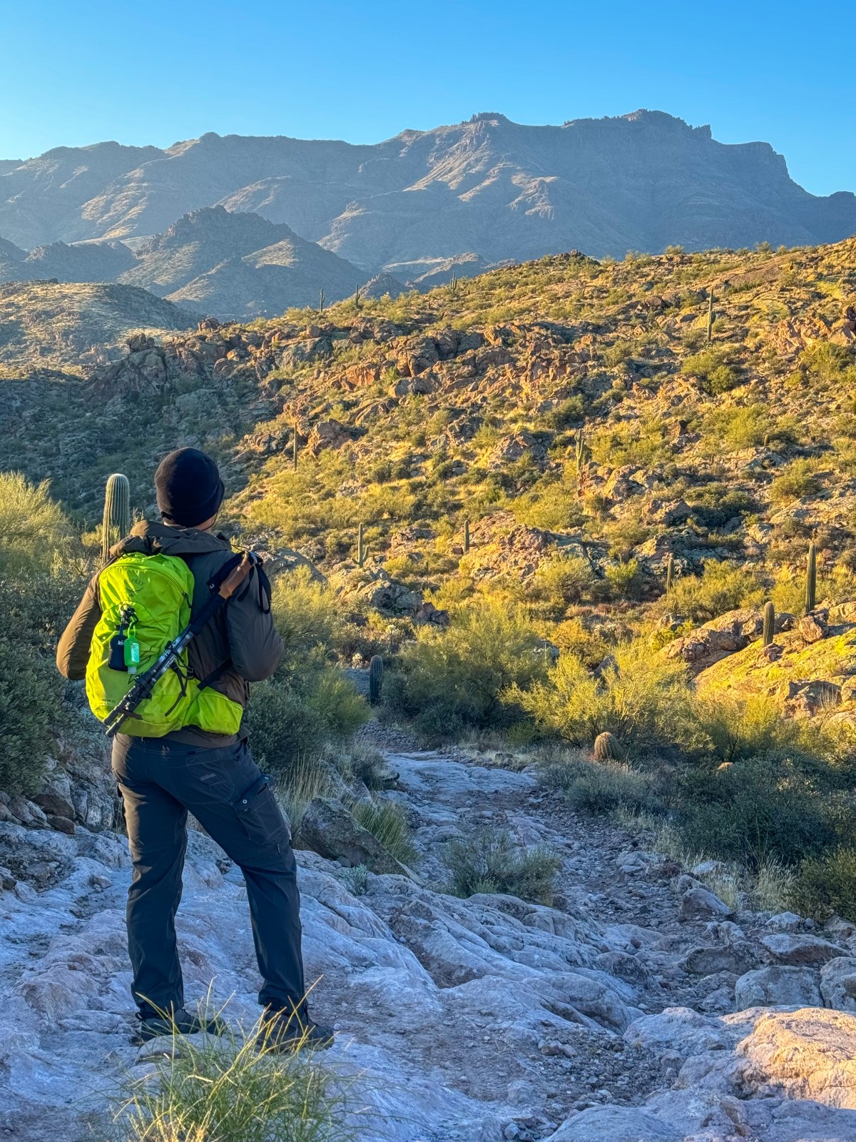 Second Water Trail in the Superstition Wilderness. Hike to Battleship Mountain Scramble