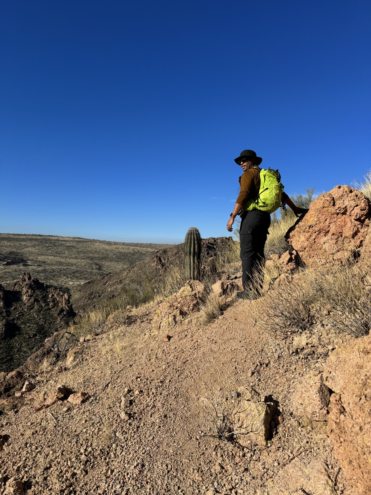 Battleship Mountain Scramble in the Superstition Wilderness of Tonto National Forest